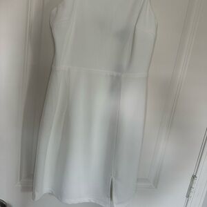 Lulu's Chic White Mini Dress